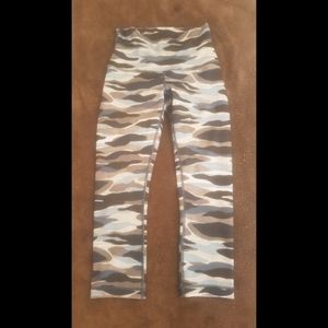 Lululemon Blue Camo Crops